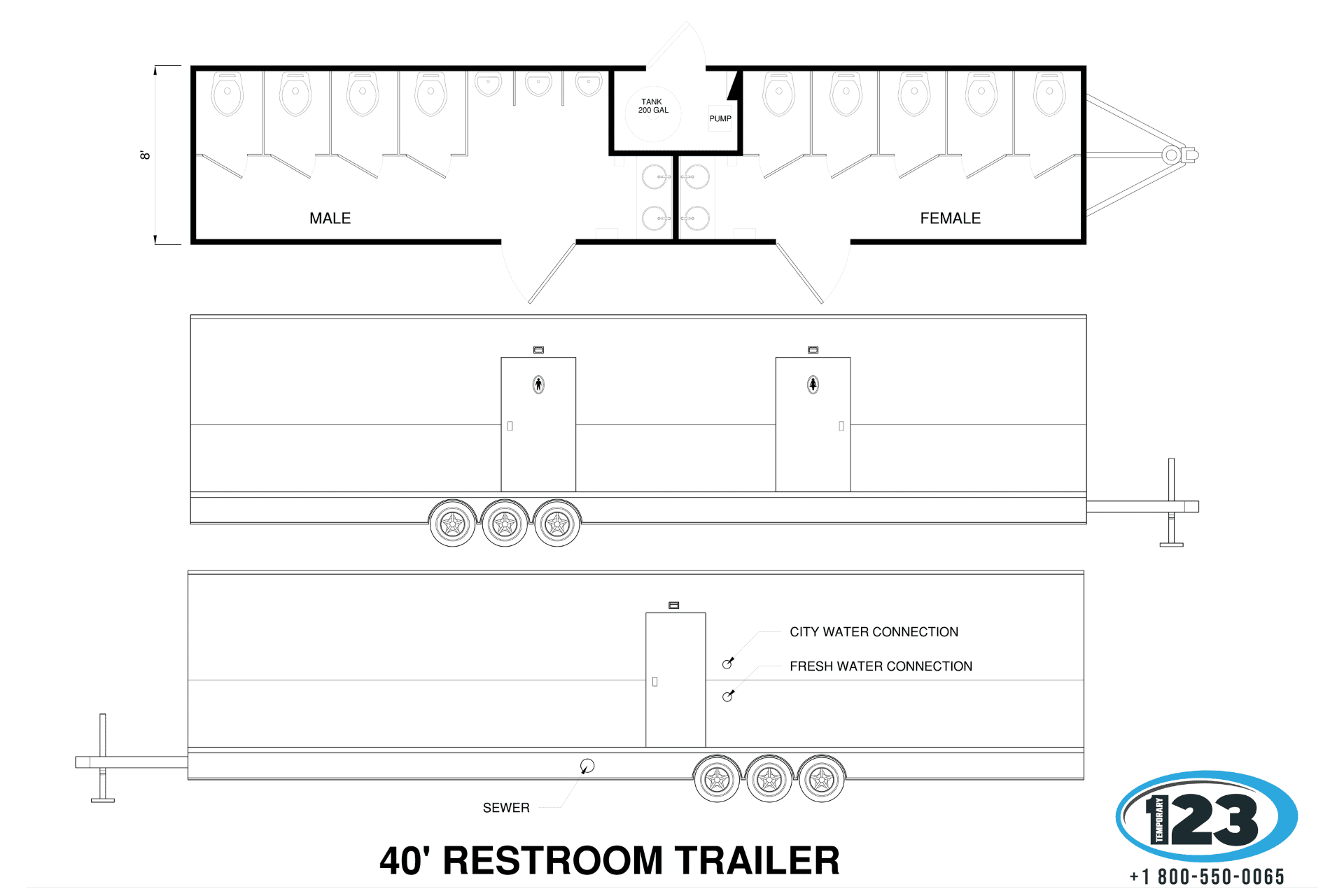 Restroom Trailer Design