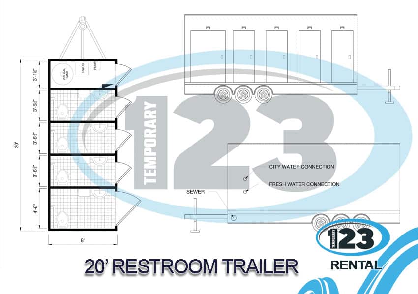 Portable Restroom Trailers in Baltimore, MD