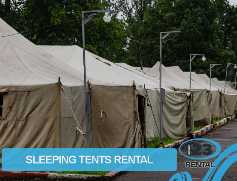 sleeping tent rental