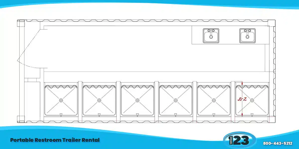 Portable Restroom Trailers in Wahpeton, ND