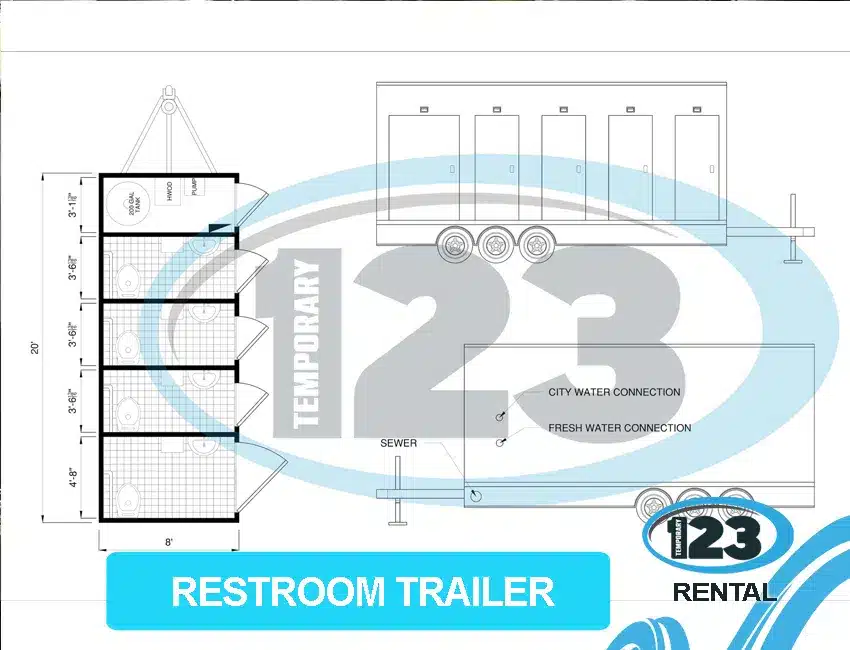 Portable Restroom Trailers in West Fargo, ND